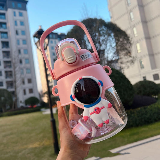 Astronaut Big Belly Plastic Cup Children Cute Water Bottle